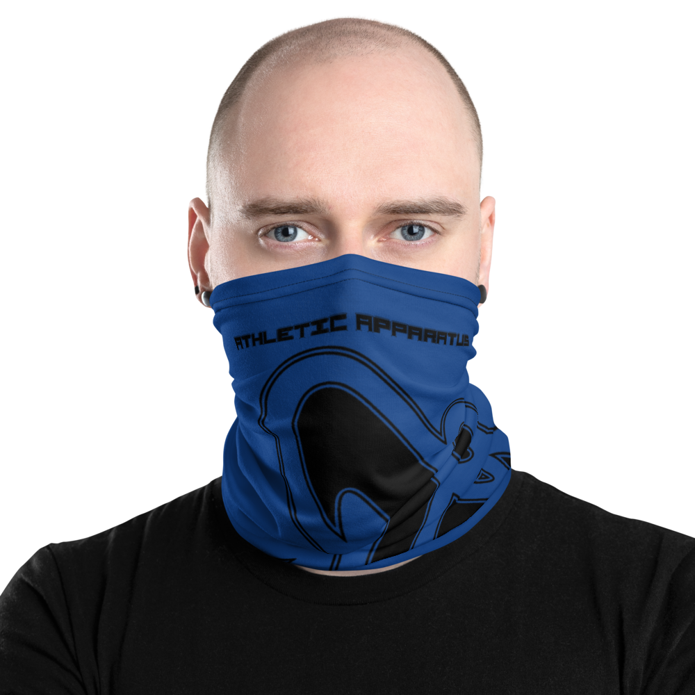 Athletic Apparatus Blue 2 Black logo V2 Neck Gaiter - Athletic Apparatus