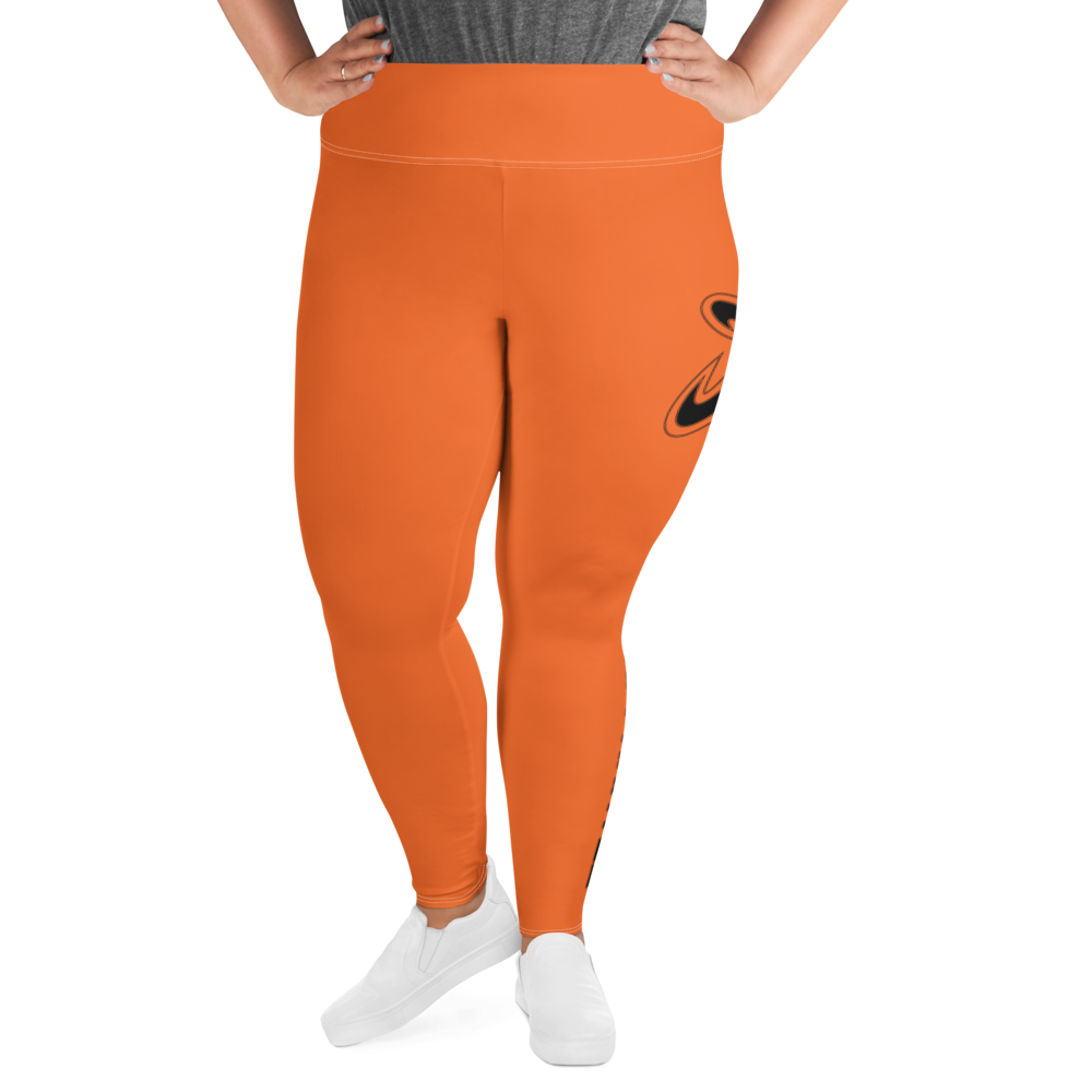 
                  
                    Athletic Apparatus Orange Black logo White stitch Plus Size Leggings
                  
                