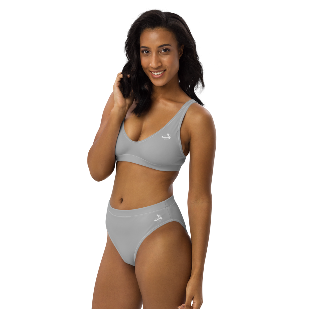 
                      
                        Athletic Apparatus Grey 2 White logo Recycled High-Waisted Bikini - Athletic Apparatus
                      
                    