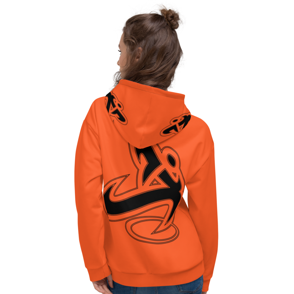 
                      
                        Athletic Apparatus Outrageous Orange Black Logo Unisex Hoodie
                      
                    