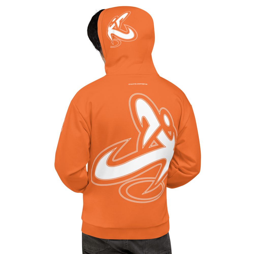 
                      
                        Athletic Apparatus Orange White Logo Unisex Hoodie
                      
                    