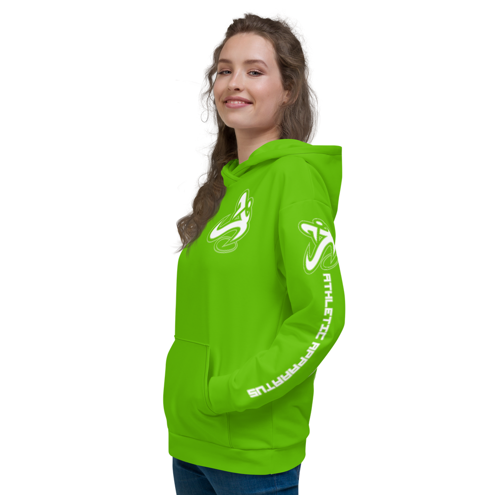 Athletic Apparatus Kelly Green White Logo Unisex Hoodie