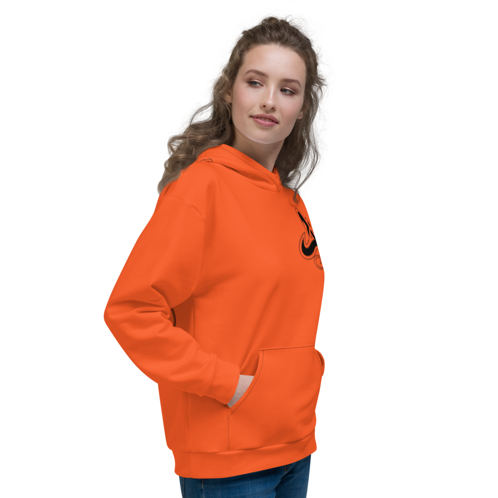 
                      
                        Athletic Apparatus Outrageous Orange Black Logo Unisex Hoodie
                      
                    