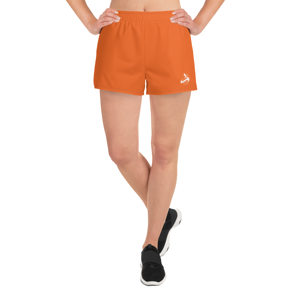 
                      
                        Athletic Apparatus Orange White logo V1 Women's Athletic Shorts
                      
                    