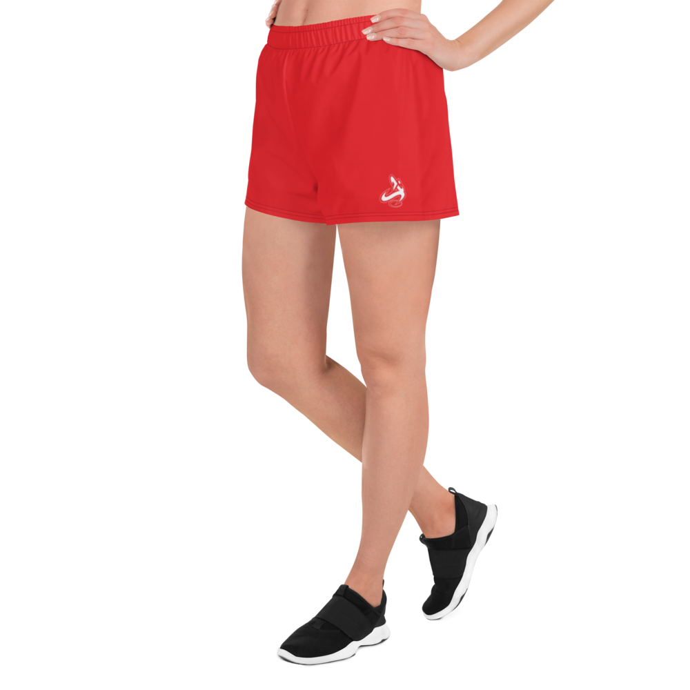
                      
                        Athletic Apparatus Red 1 White logo V1 Women's Athletic Shorts - Athletic Apparatus
                      
                    