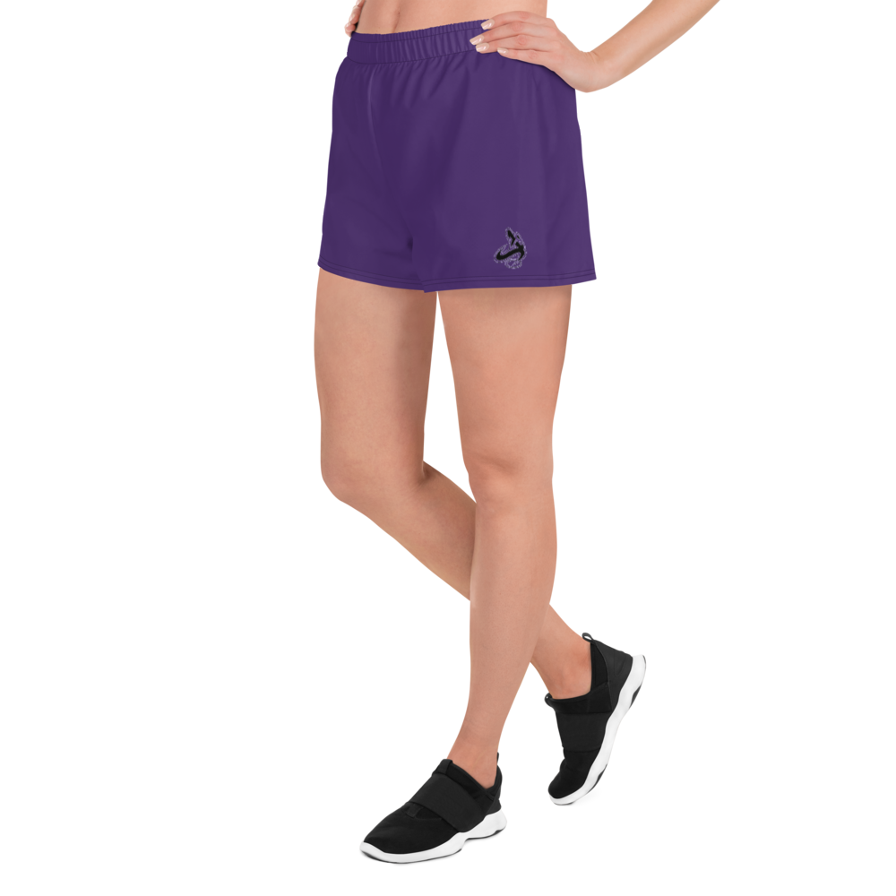 
                      
                        Athletic Apparatus Purple Black logo V1 Women's Athletic Shorts - Athletic Apparatus
                      
                    