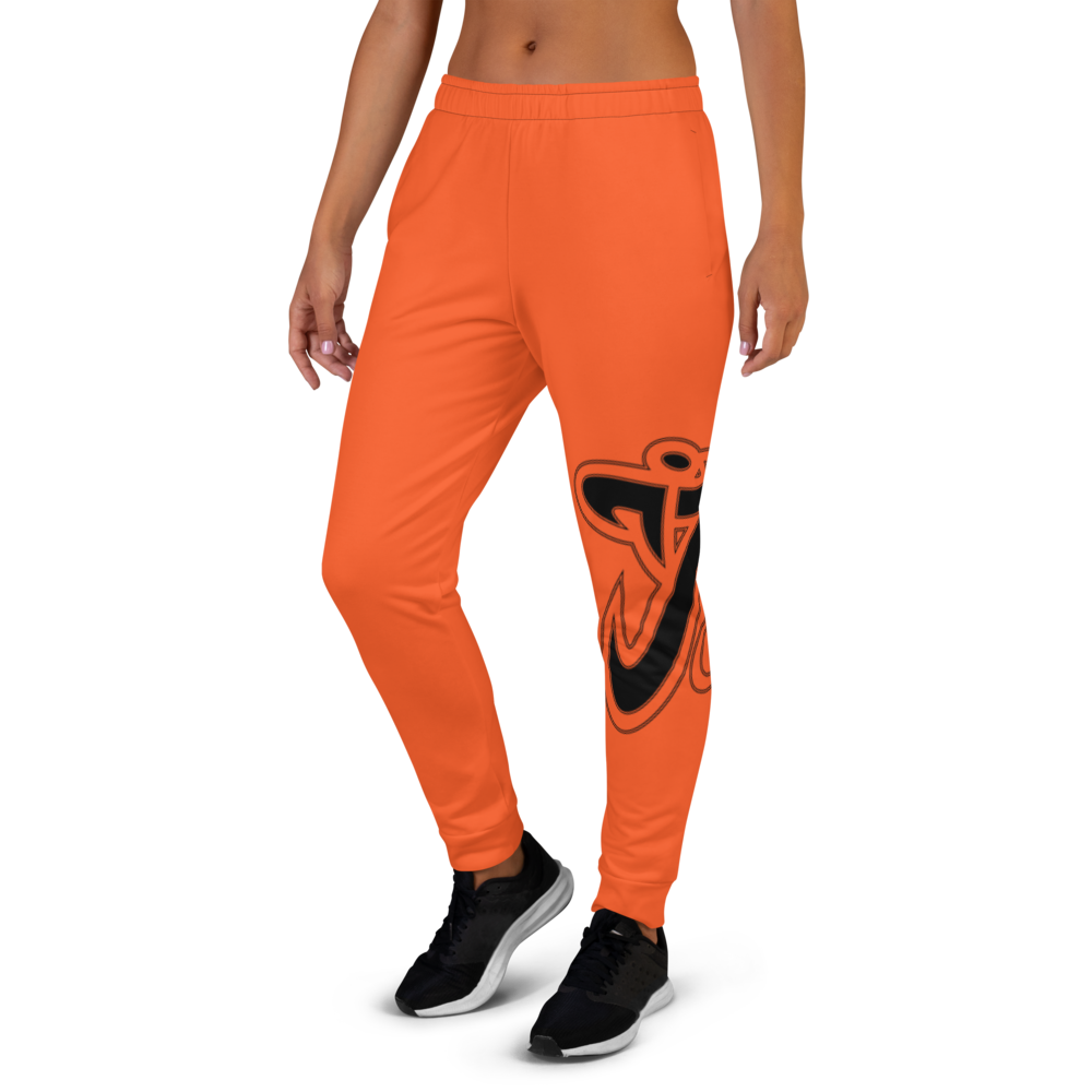 Athletic Apparatus Outrageous Orange Black Logo V2 Women's Joggers