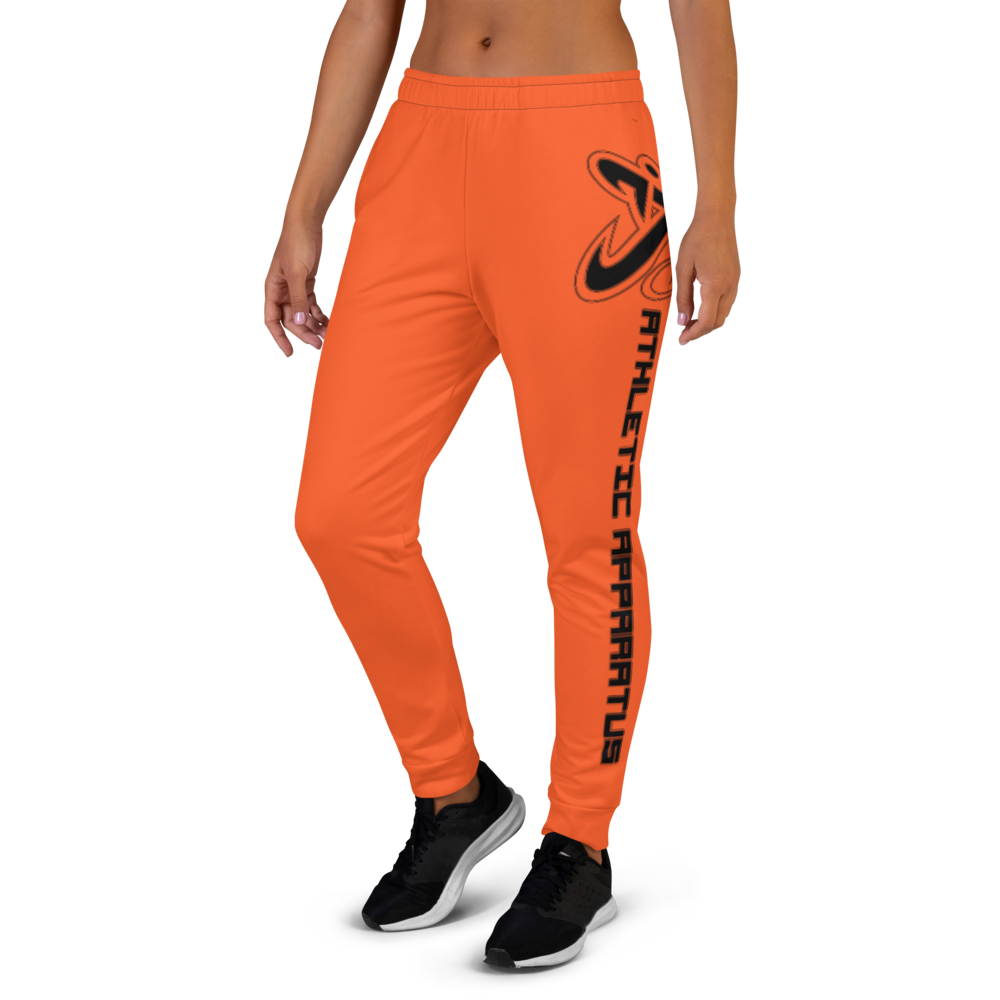 Athletic Apparatus Outrageous Orange Black Logo Women's Joggers