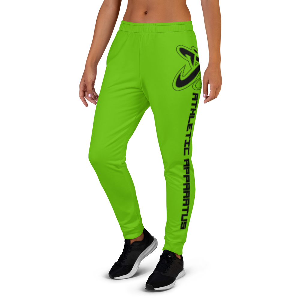 Athletic Apparatus Kelly Green Black Logo Women's Joggers