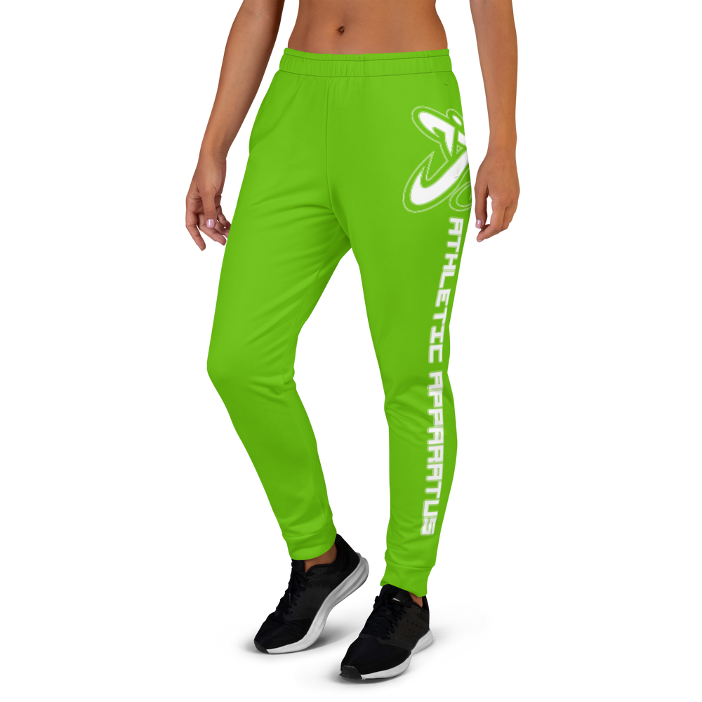 Athletic Apparatus Kelly Green White Logo Women's Joggers