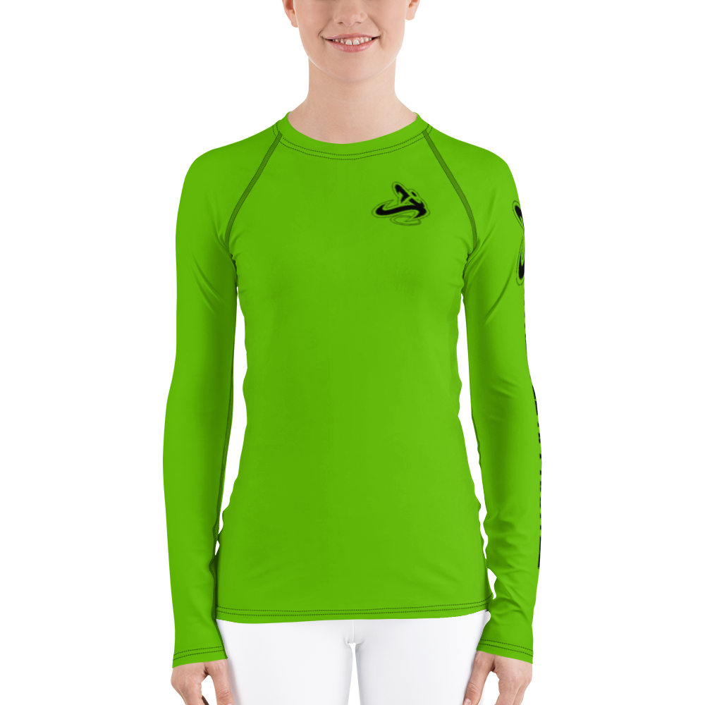 
                      
                        Athletic Apparatus Kelly Green Black logo Women's Rash Guard
                      
                    