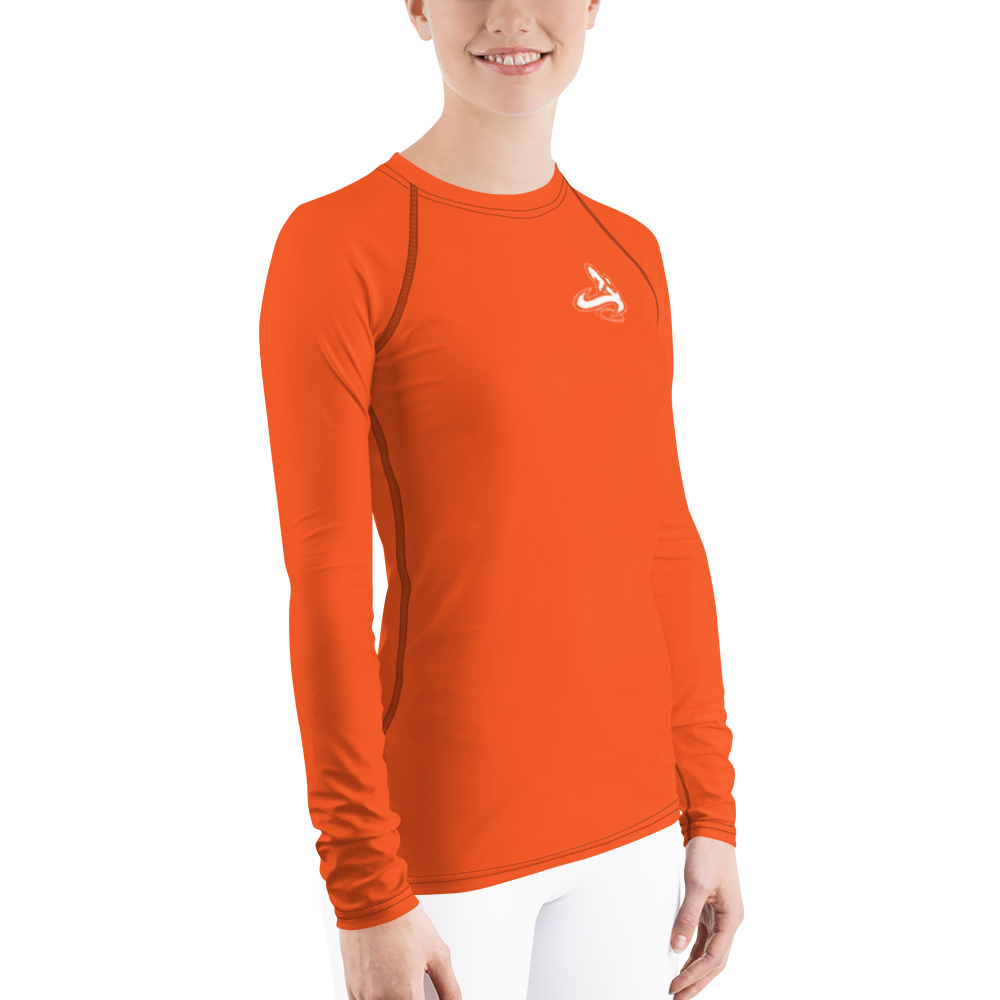 
                      
                        Athletic Apparatus Outrageous Orange White logo Women's Rash Guard
                      
                    