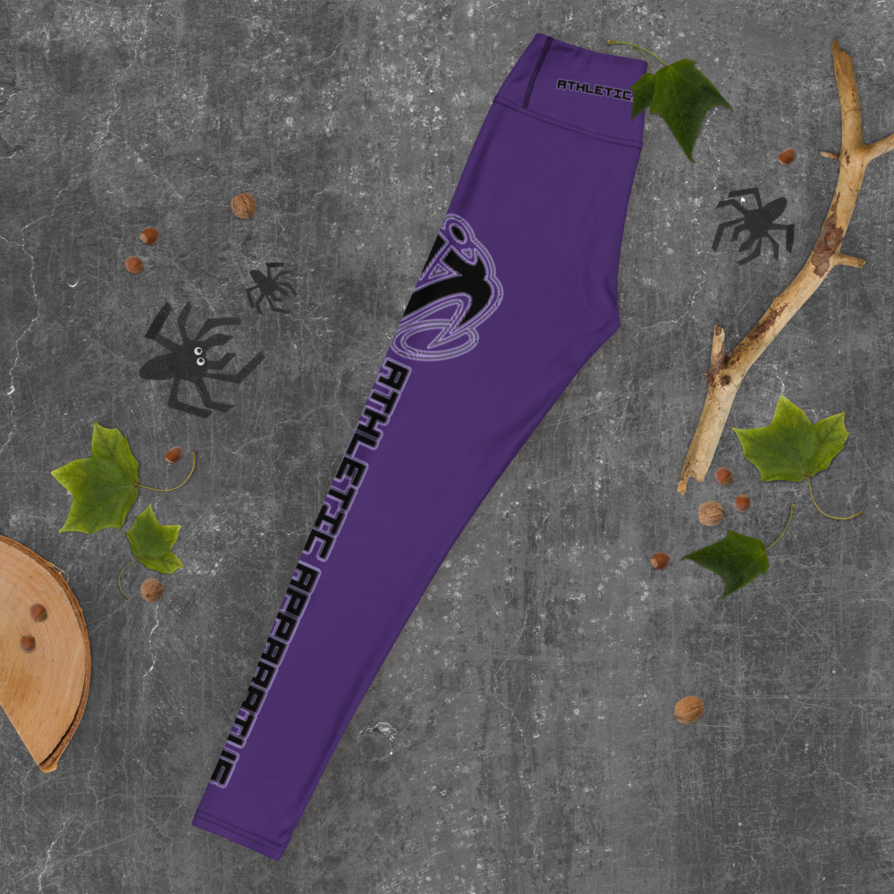 
                      
                        Athletic Apparatus Purple Black logo V2 Yoga Leggings - Athletic Apparatus
                      
                    