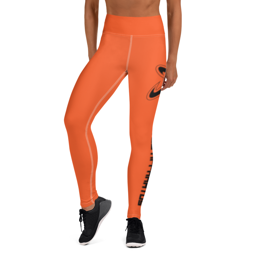 
                      
                        Athletic Apparatus Outrageous Orange White stitch Black logo Yoga Leggings
                      
                    