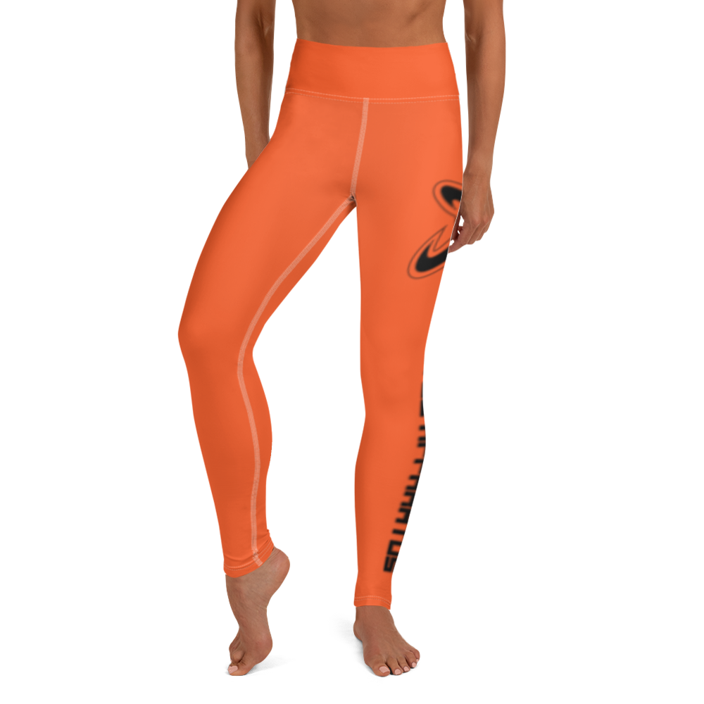 
                      
                        Athletic Apparatus Outrageous Orange White stitch Black logo Yoga Leggings
                      
                    