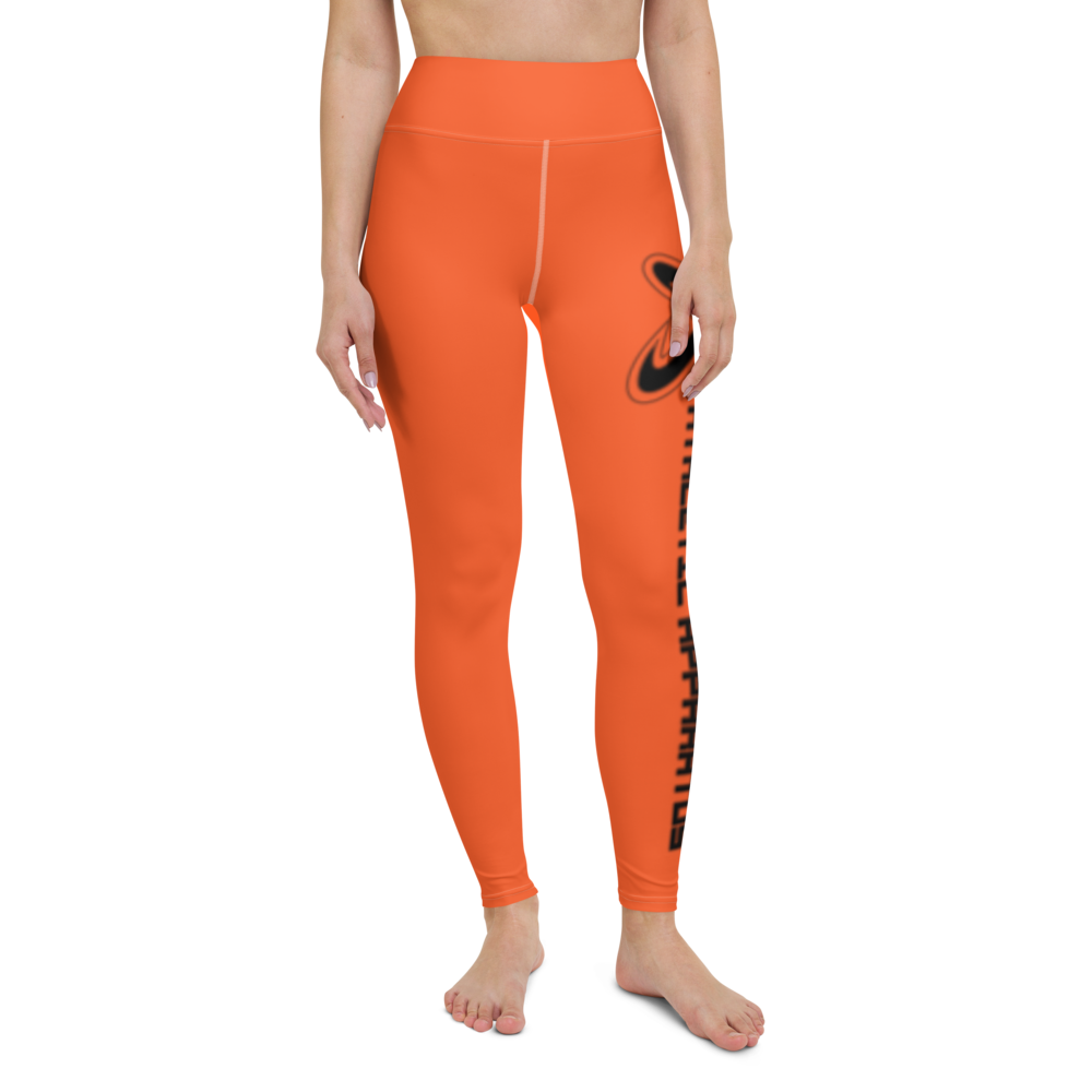 
                      
                        Athletic Apparatus Outrageous Orange White stitch Black logo Yoga Leggings
                      
                    