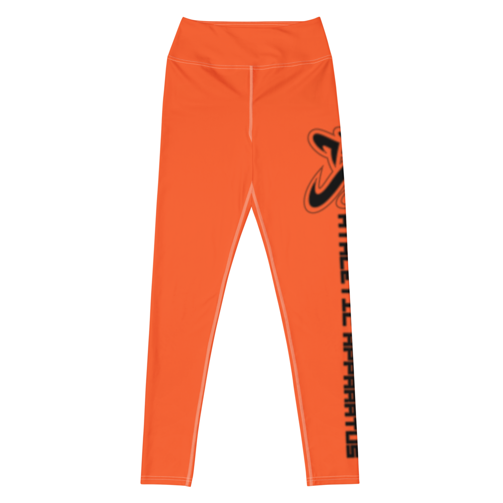 
                      
                        Athletic Apparatus Outrageous Orange White stitch Black logo Yoga Leggings
                      
                    