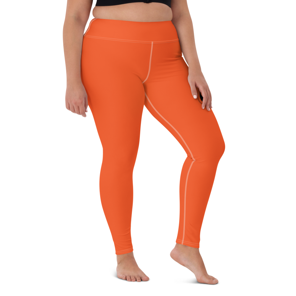 
                      
                        Athletic Apparatus Outrageous Orange White stitch Black logo Yoga Leggings
                      
                    