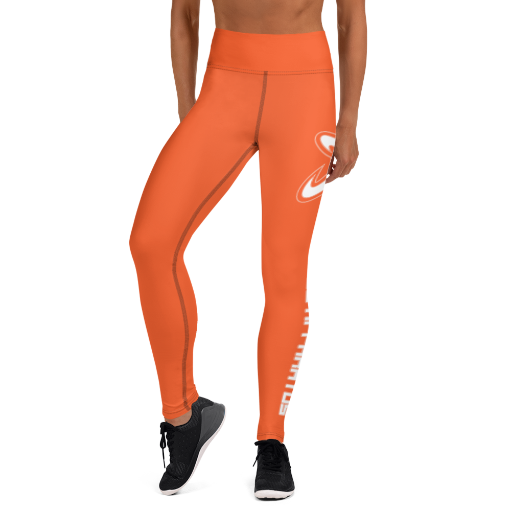 
                  
                    Athletic Apparatus Outrageous Orange White Logo Yoga Leggings
                  
                