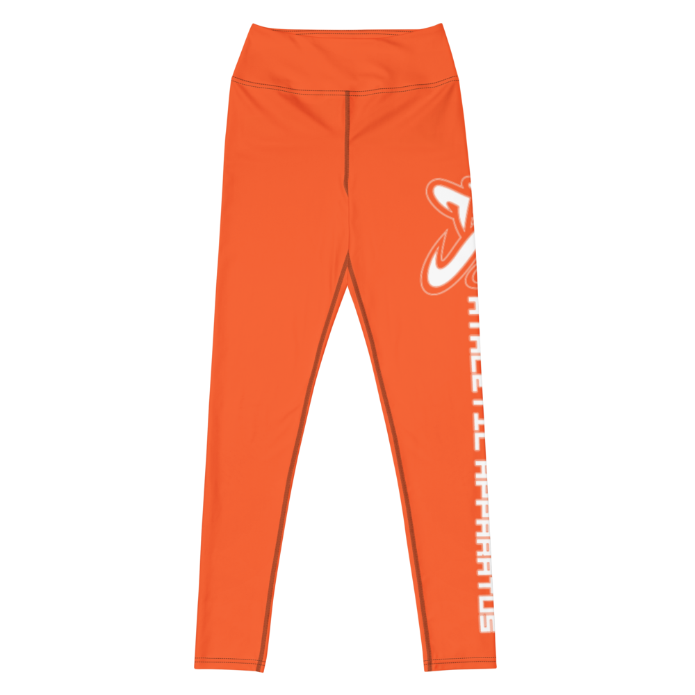 
                      
                        Athletic Apparatus Outrageous Orange White Logo Yoga Leggings
                      
                    