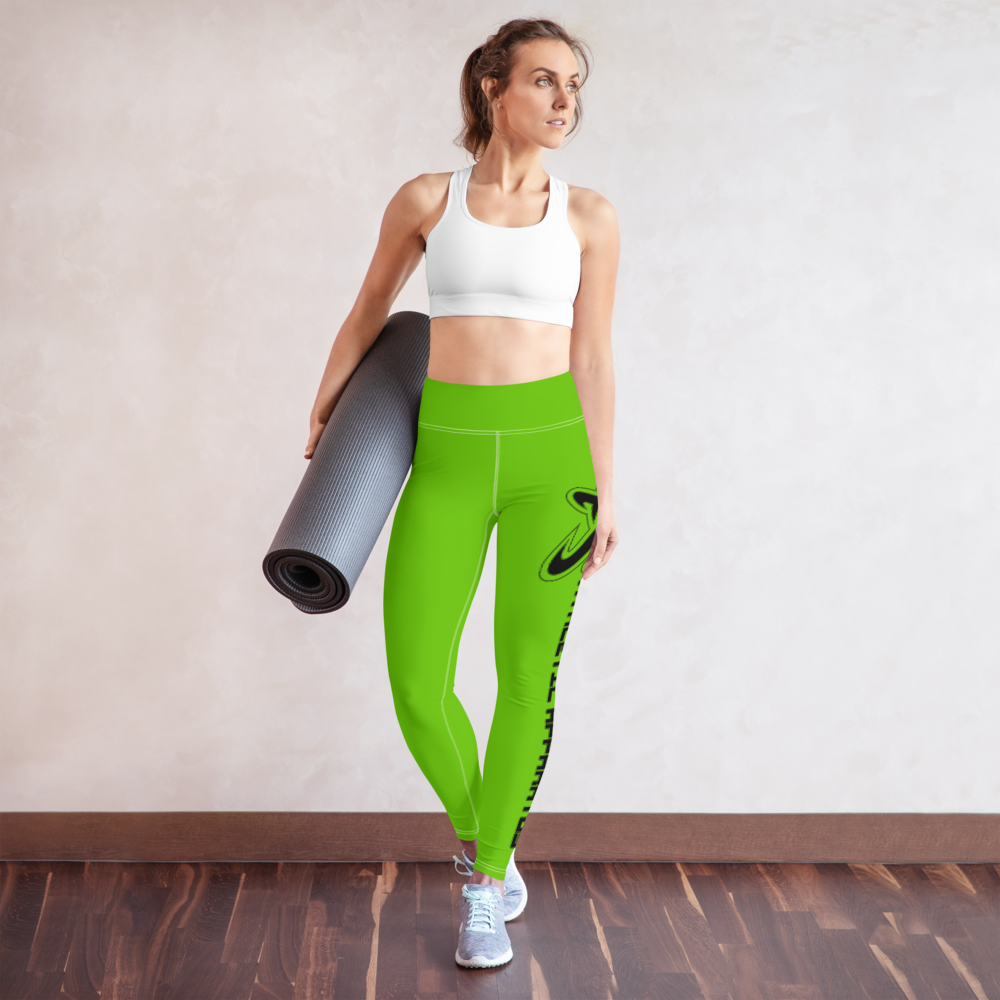 
                      
                        Athletic Apparatus Kelly Green White stitch Black logo Yoga Leggings
                      
                    