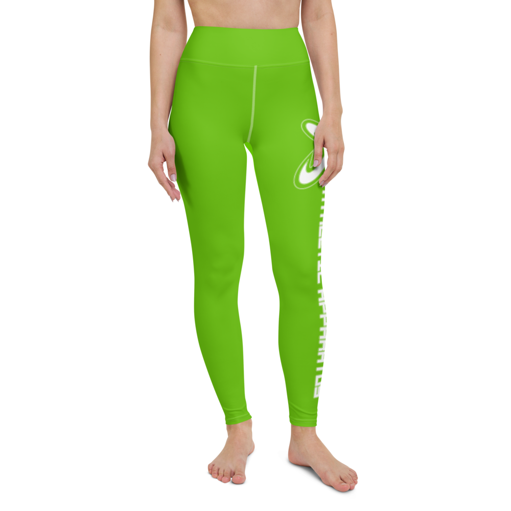 
                      
                        Athletic Apparatus Kelly Green White Logo White stitch Yoga Leggings
                      
                    