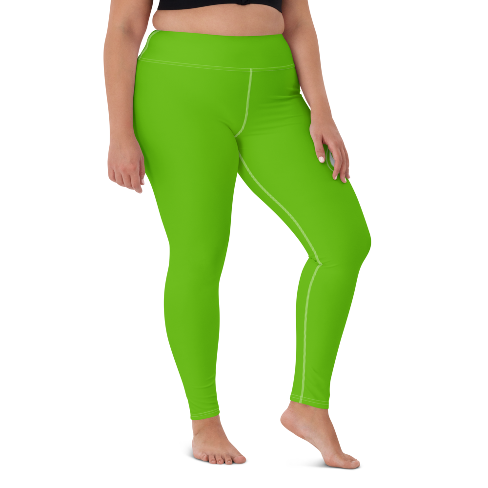 
                      
                        Athletic Apparatus Kelly Green White Logo White stitch Yoga Leggings
                      
                    