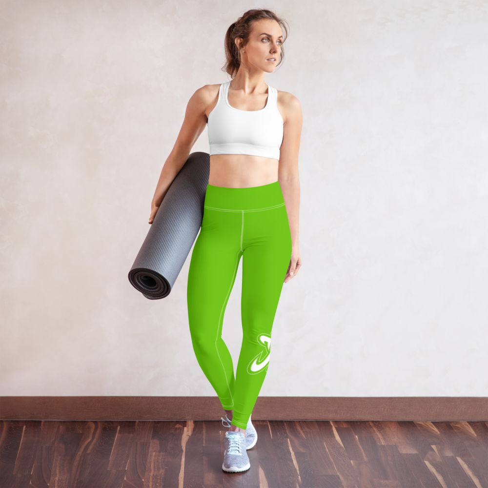 
                      
                        Athletic Apparatus Kelly Green White logo White stitch V3 Yoga Leggings
                      
                    