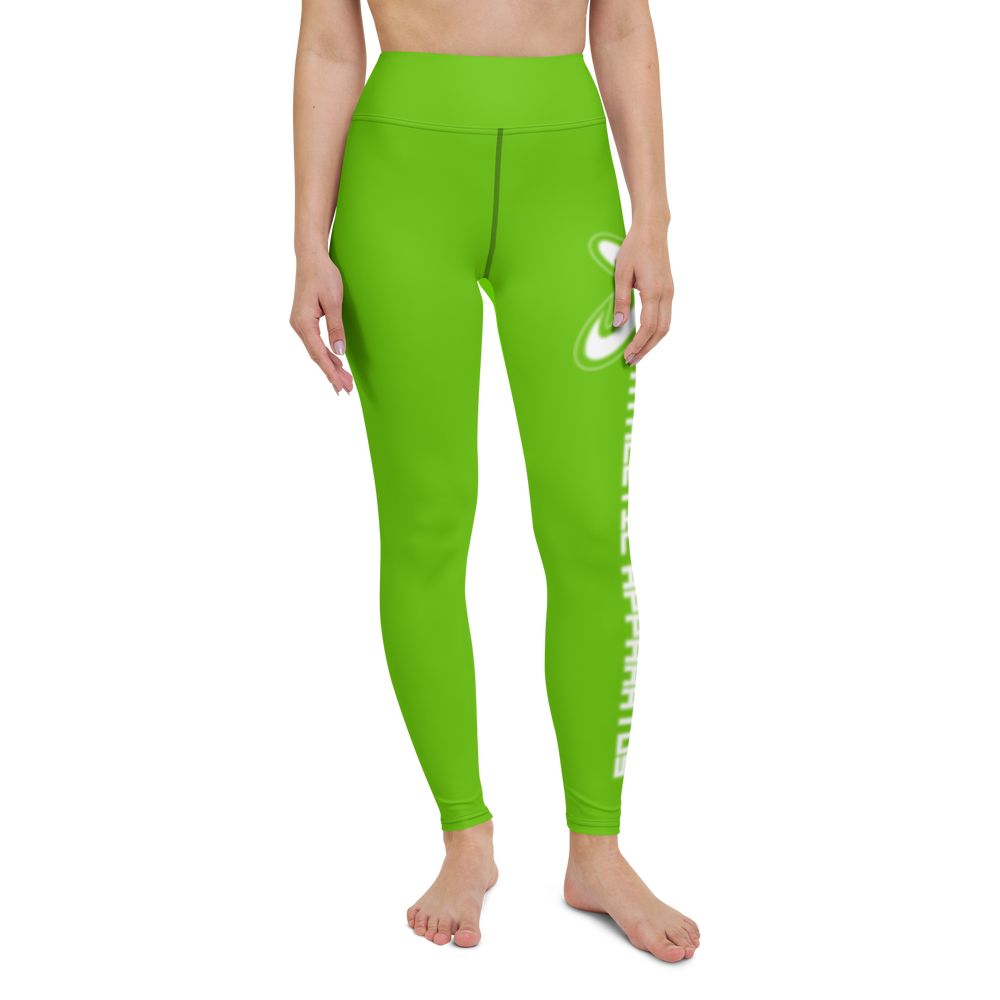 
                      
                        Athletic Apparatus Kelly Green White Logo Yoga Leggings
                      
                    