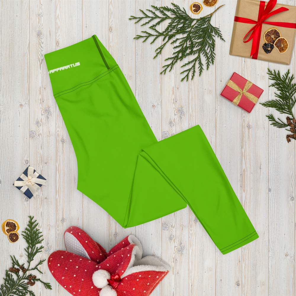 
                      
                        Athletic Apparatus Kelly Green White Logo Yoga Leggings
                      
                    