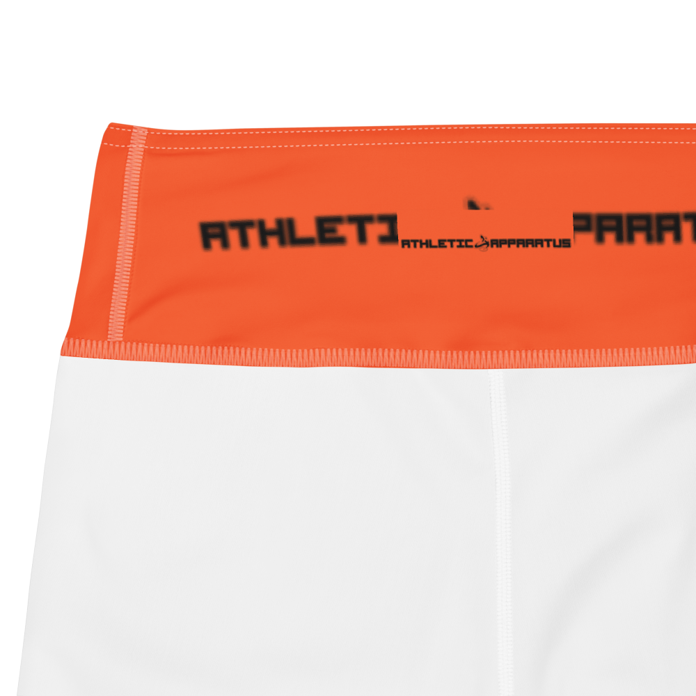 
                      
                        Athletic Apparatus Outrageous Orange White stitch Black logo V3 Yoga Leggings
                      
                    