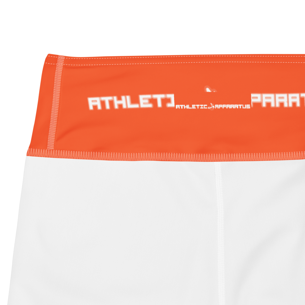 
                      
                        Athletic Apparatus Outrageous Orange White logo White stitch V3 Yoga Leggings
                      
                    