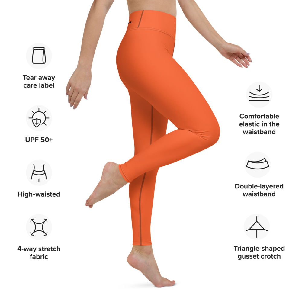 
                      
                        Athletic Apparatus Outrageous Orange Black logo Yoga Leggings
                      
                    