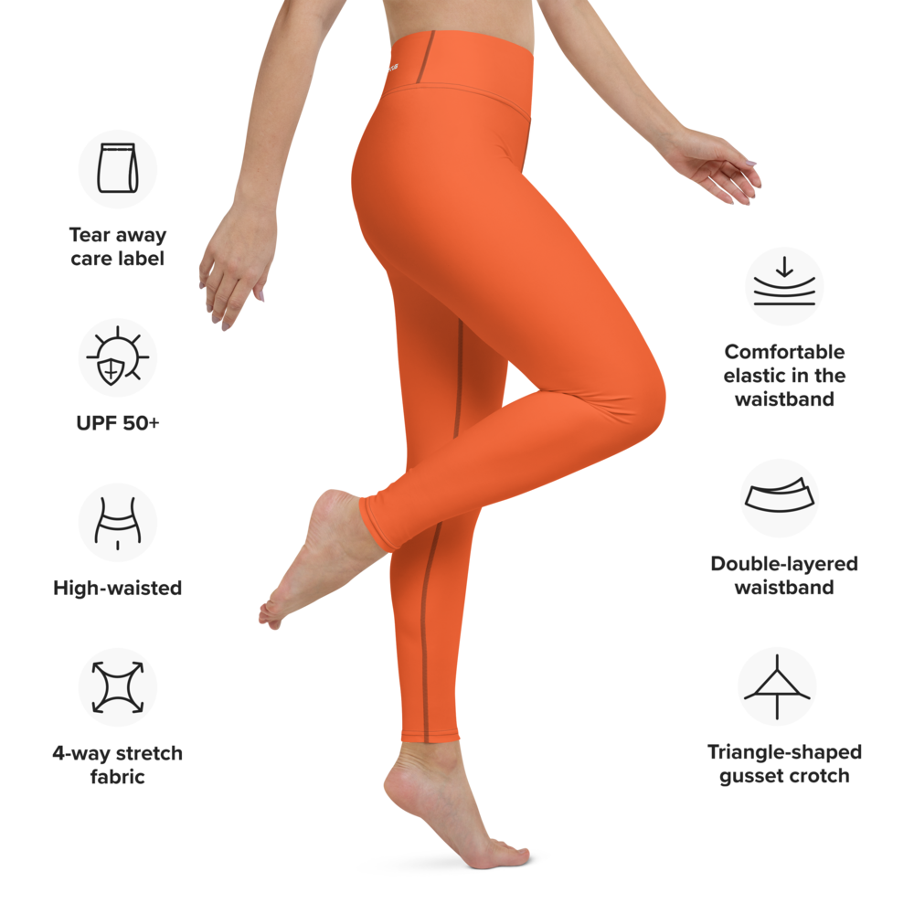 
                  
                    Athletic Apparatus Outrageous Orange White Logo Yoga Leggings
                  
                