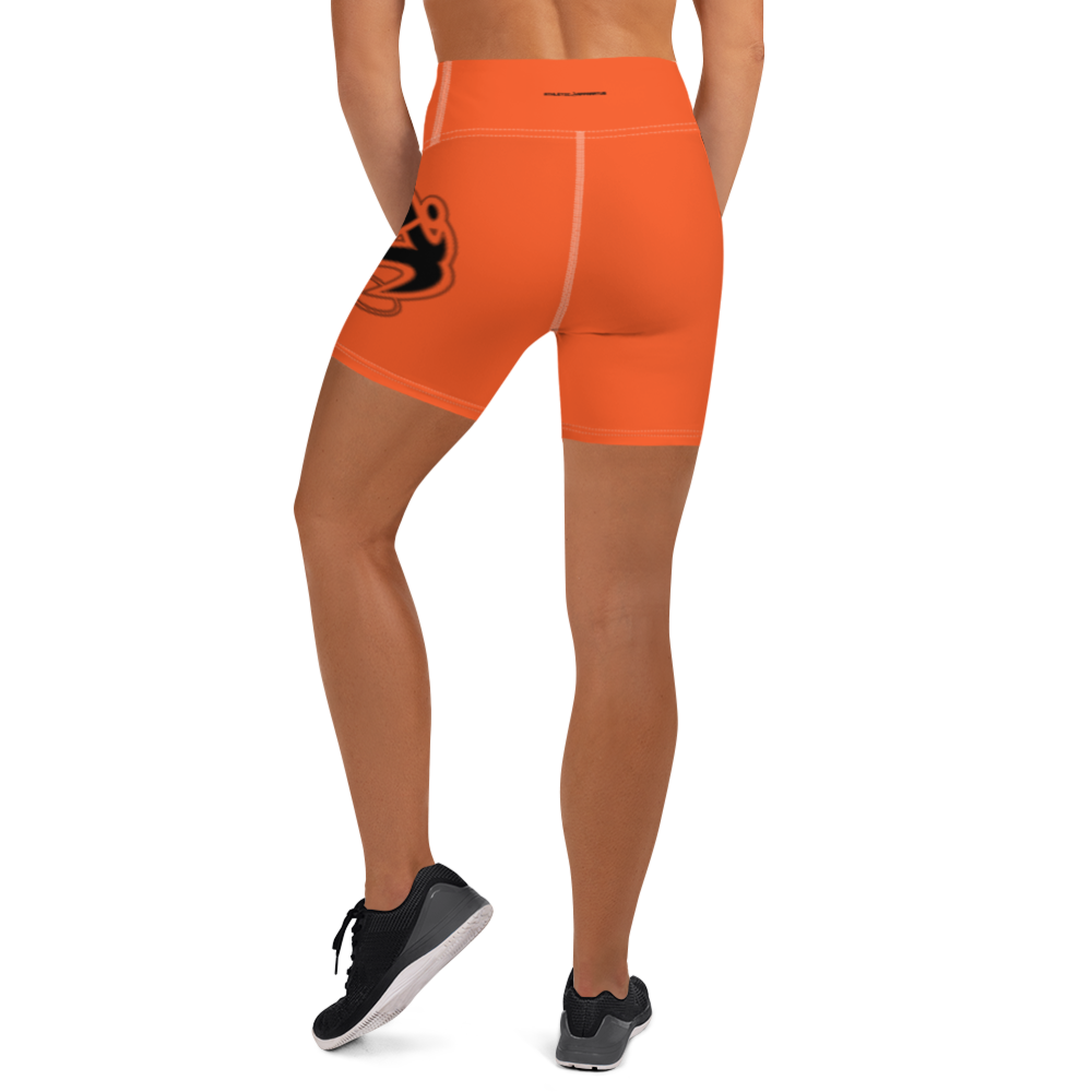 
                      
                        Athletic Apparatus Outrageous Orange White stitch Black logo Yoga Shorts
                      
                    