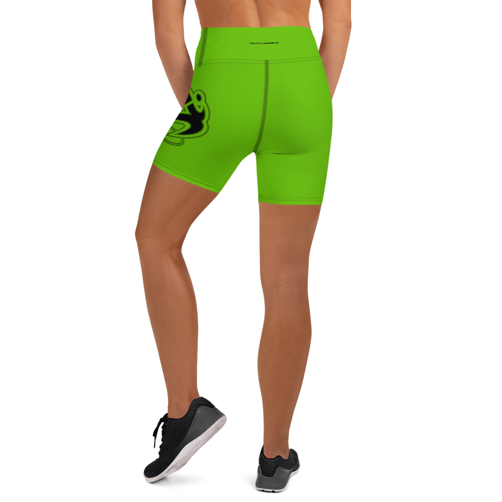 
                      
                        Athletic Apparatus Kelly Green Black logo Yoga Shorts
                      
                    
