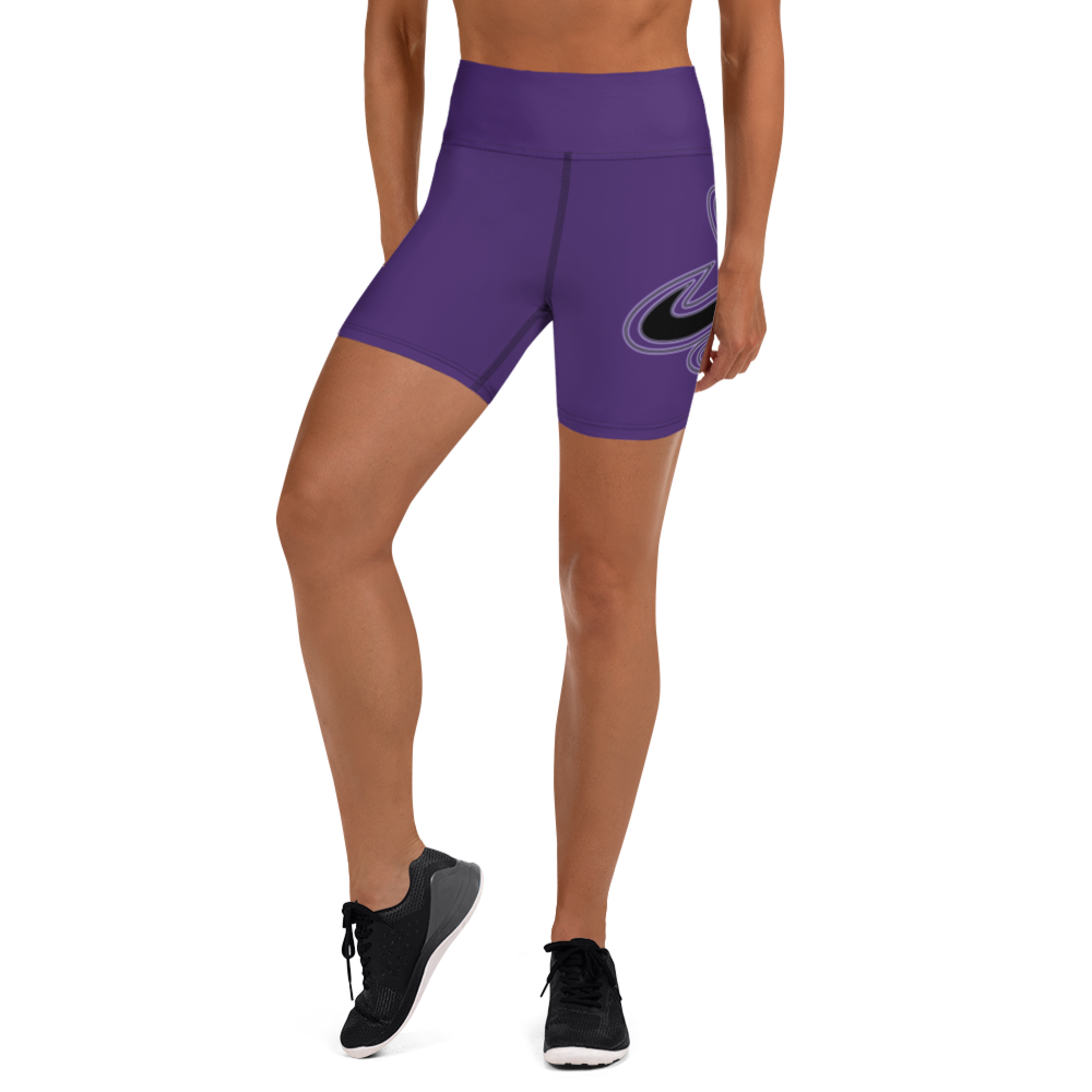 
                      
                        Athletic Apparatus Purple Black logo Yoga Shorts - Athletic Apparatus
                      
                    