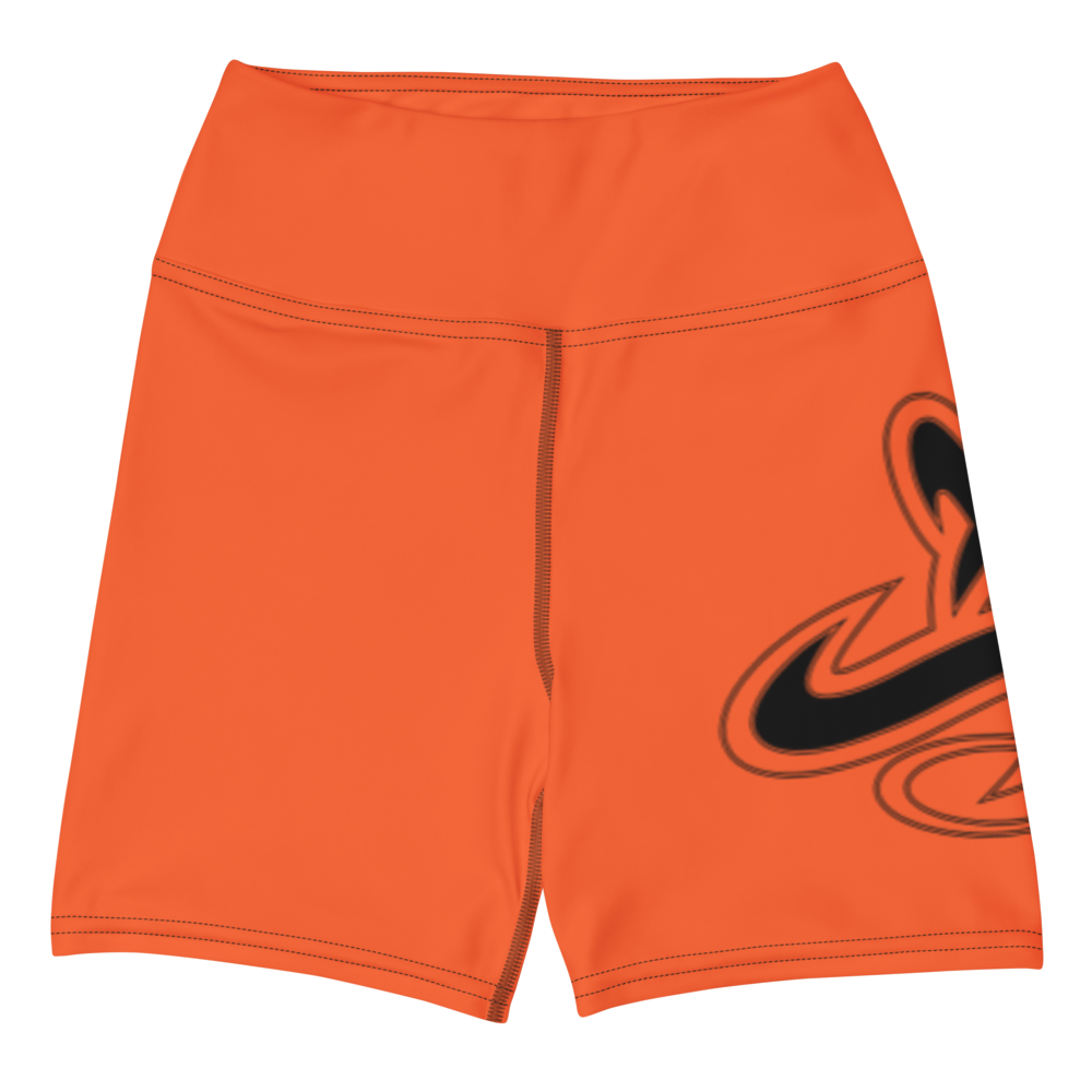 
                      
                        Athletic Apparatus Outrageous Orange Black logo Yoga Shorts
                      
                    