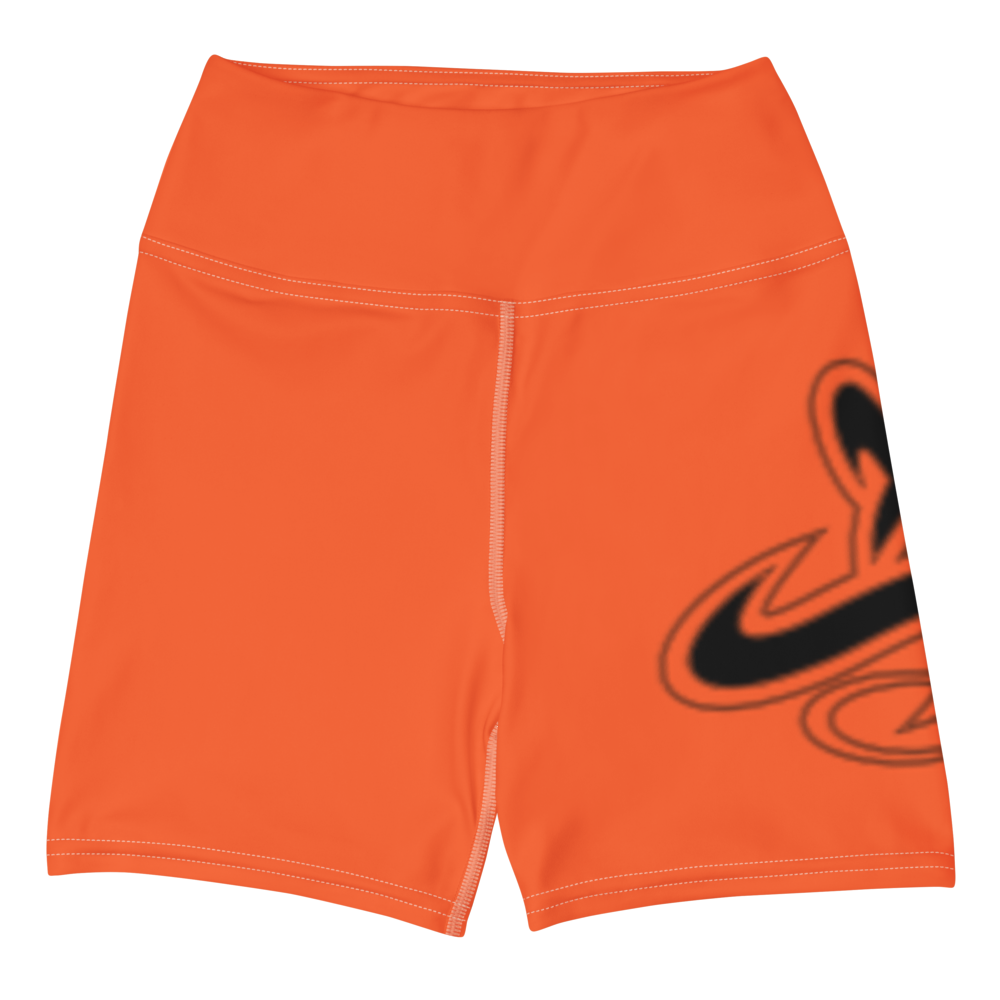 
                      
                        Athletic Apparatus Outrageous Orange White stitch Black logo Yoga Shorts
                      
                    