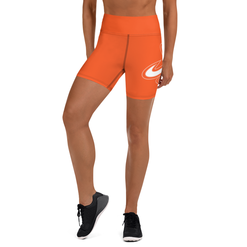 
                      
                        Athletic Apparatus Outrageous Orange White logo Yoga Shorts
                      
                    