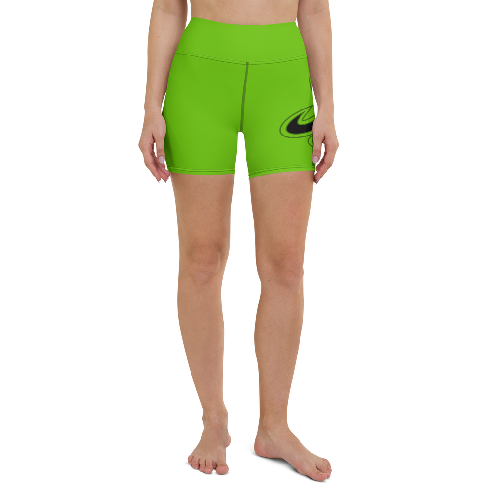 
                      
                        Athletic Apparatus Kelly Green Black logo Yoga Shorts
                      
                    