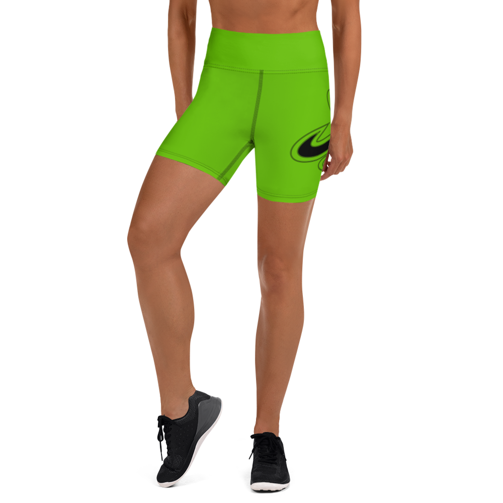 
                      
                        Athletic Apparatus Kelly Green Black logo Yoga Shorts
                      
                    