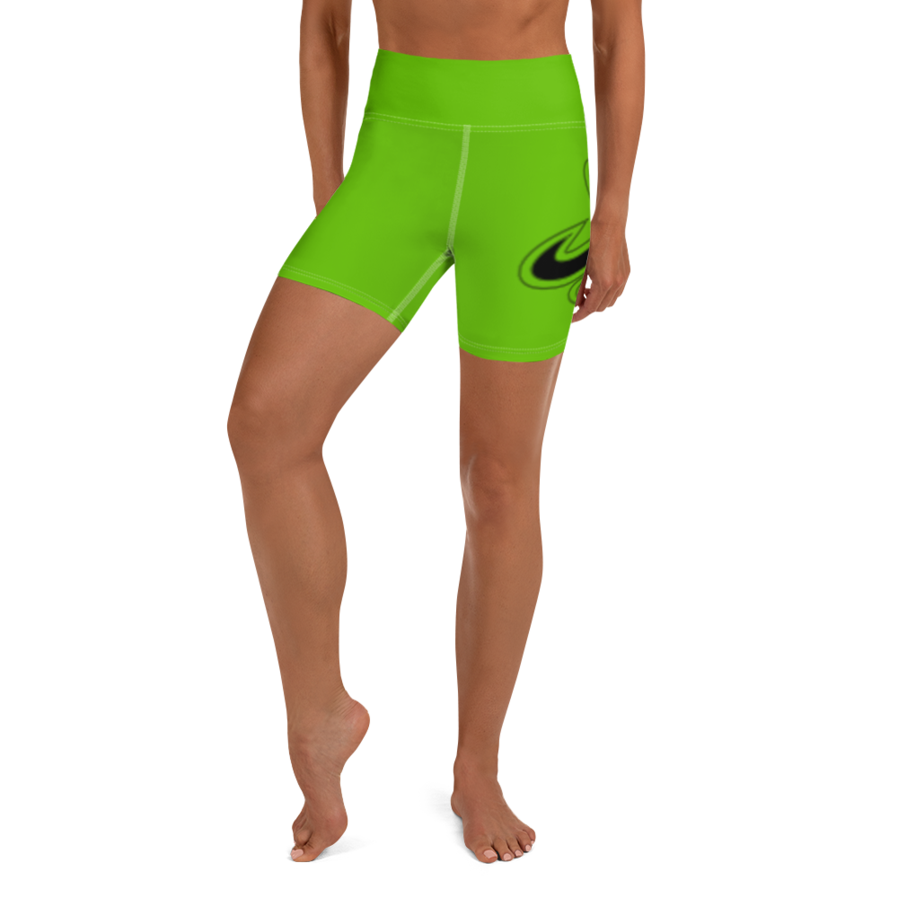 
                      
                        Athletic Apparatus Kelly Green White stitch Black logo Yoga Shorts
                      
                    