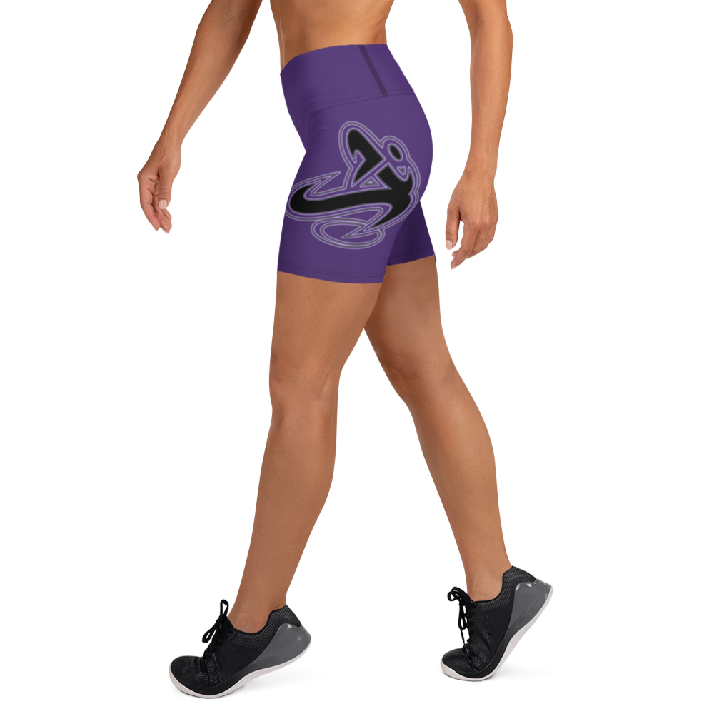 
                      
                        Athletic Apparatus Purple Black logo Yoga Shorts - Athletic Apparatus
                      
                    