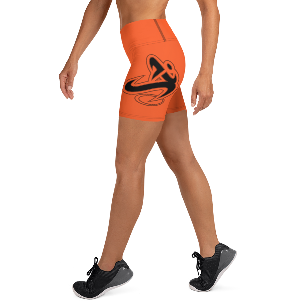 
                      
                        Athletic Apparatus Outrageous Orange Black logo Yoga Shorts
                      
                    
