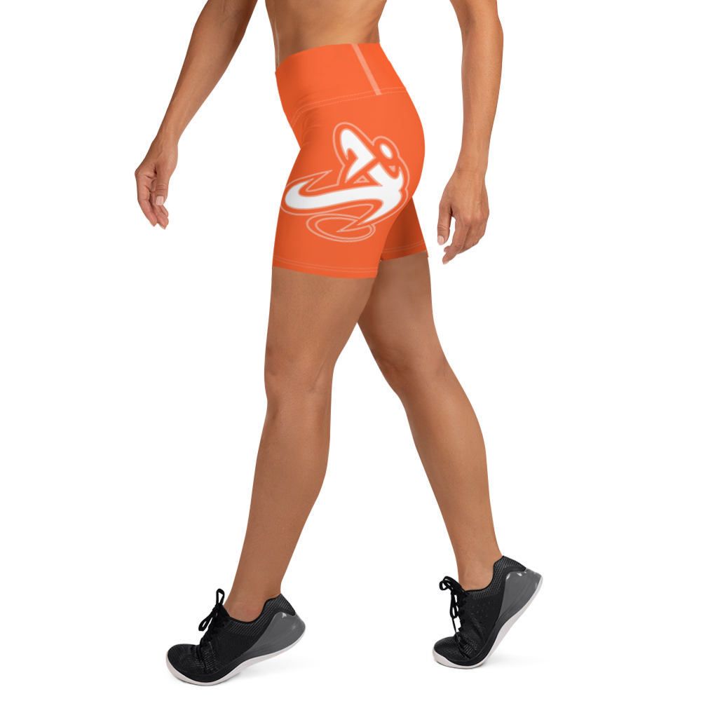 
                      
                        Athletic Apparatus Outrageous Orange White logo White stitch Yoga Shorts
                      
                    