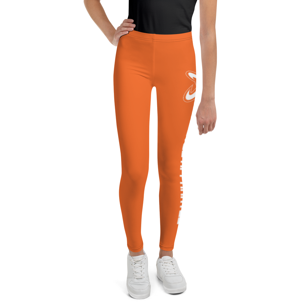 
                  
                    Athletic Apparatus Orange White logo V2 Youth Leggings
                  
                