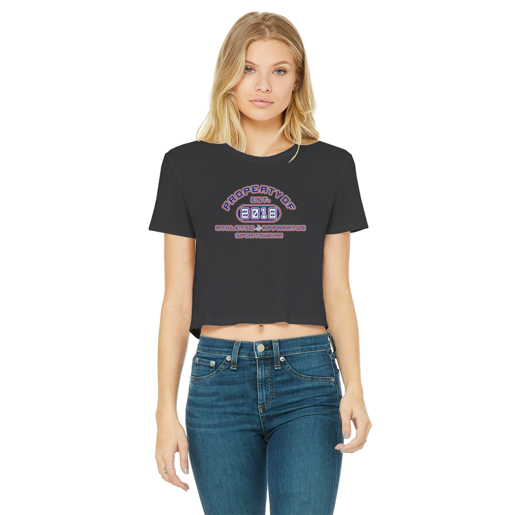 Athletic Apparatus Classic Women's Cropped Raw Edge T-Shirt - Athletic Apparatus