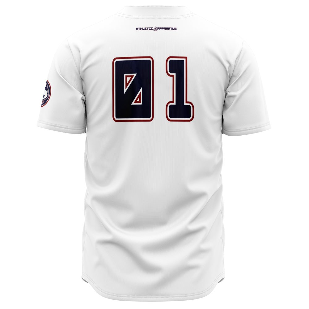 
                      
                        ATHLETIC APPARATUS RWB LOGO WHITE V1 BASEBALL JERSEY - Athletic Apparatus
                      
                    