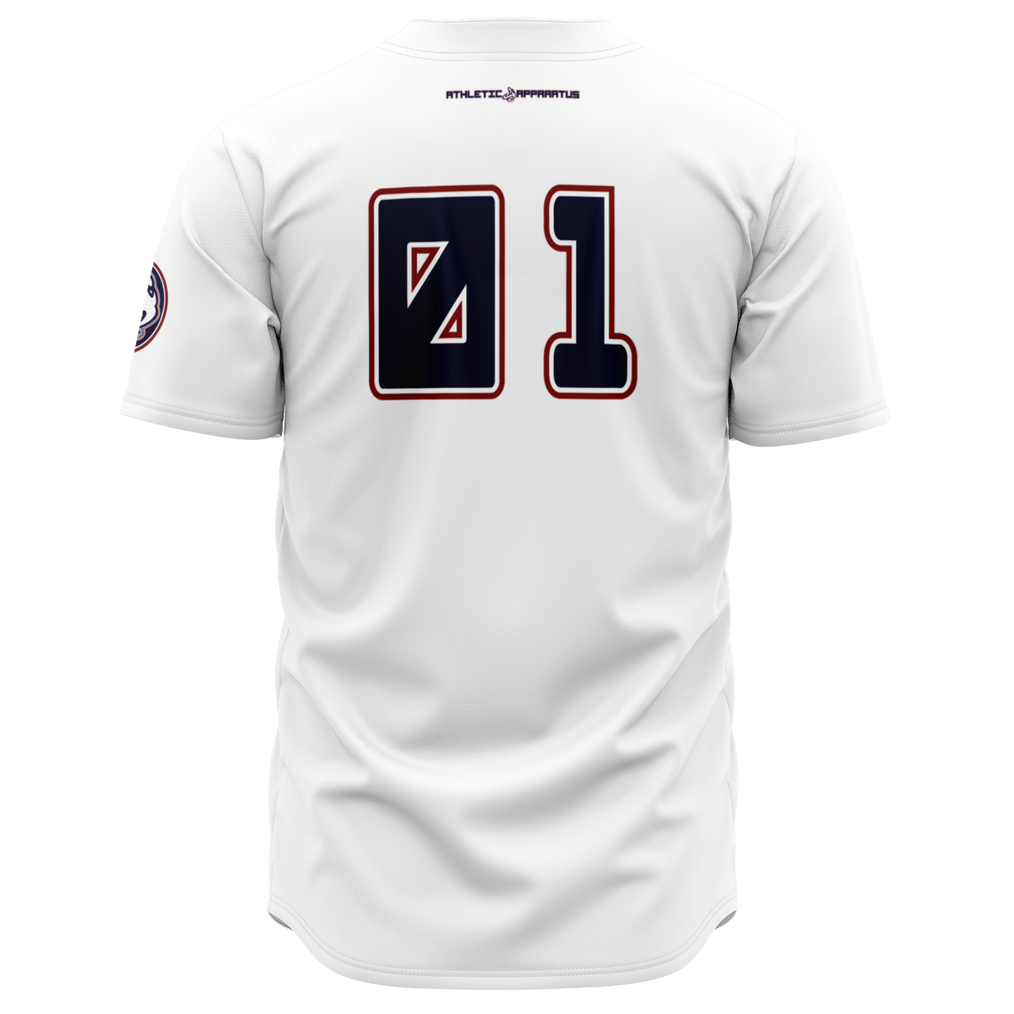 ATHLETIC APPARATUS RWB LOGO WHITE V1 BASEBALL JERSEY - Athletic Apparatus